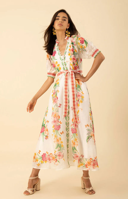 ALAIYA ORGANZA MAXI DRESS