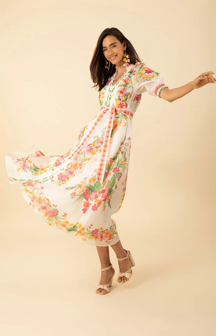 ALAIYA ORGANZA MAXI DRESS