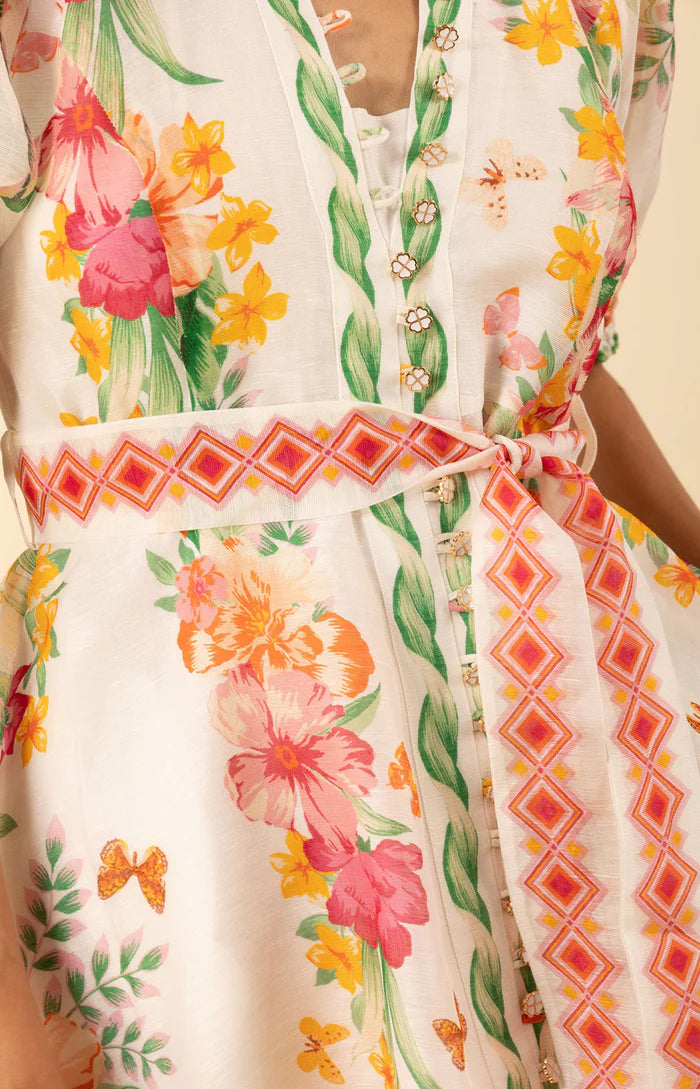 ALAIYA ORGANZA MAXI DRESS