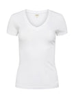 BECCA COTTON VNECK TEE