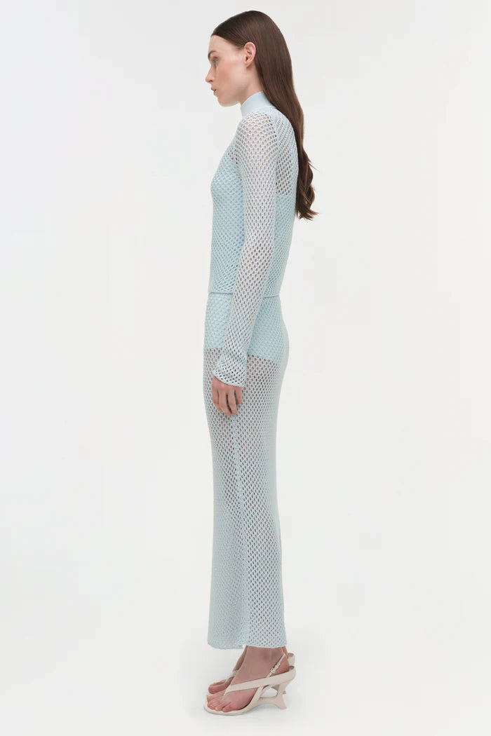 DEMITRI MESH KNIT MIDI SKIRT