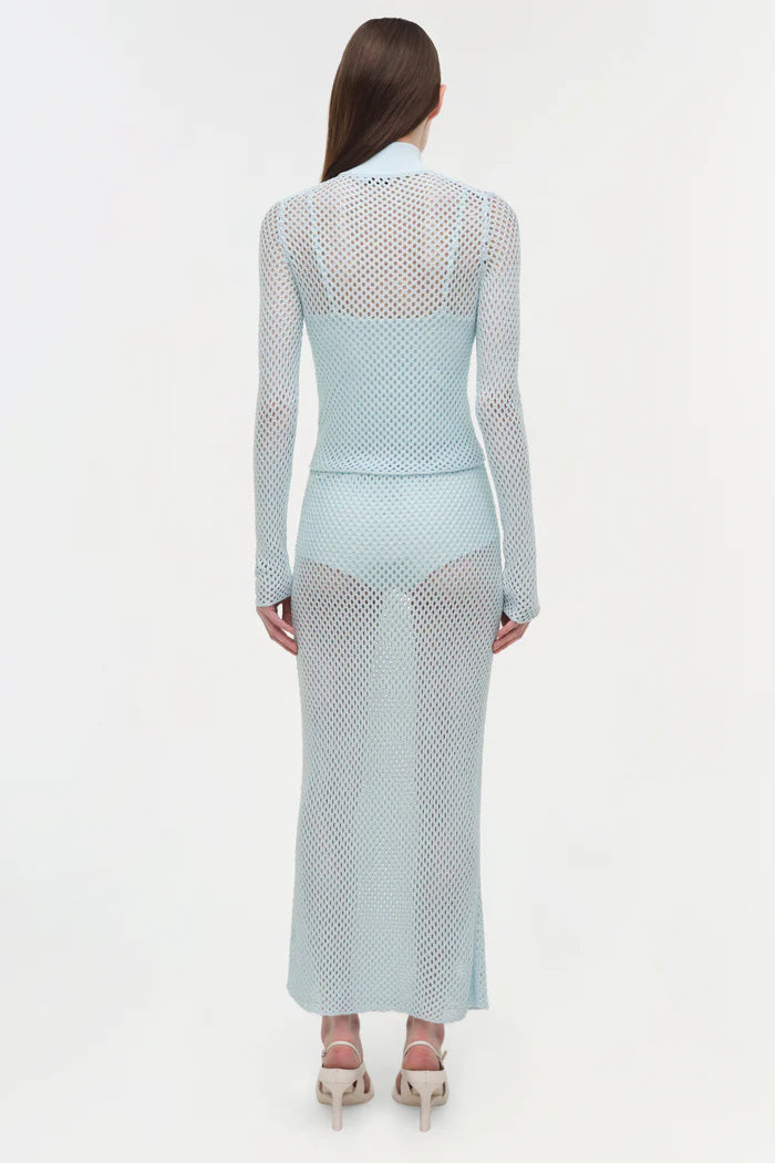 DEMITRI MESH KNIT MIDI SKIRT