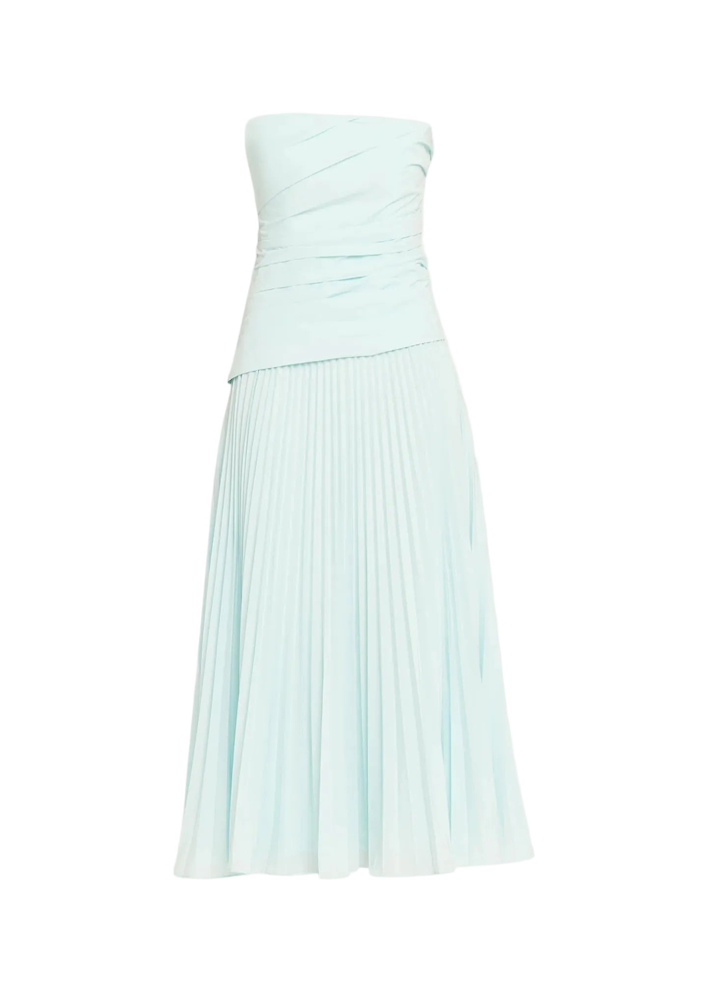 ARIE STRAPLESS BUSTIER MIDI DRESS