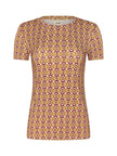 RESSI FITTED TEE IN MULTI ALLOVER HORSE BIT