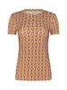 RESSI FITTED TEE IN MULTI ALLOVER HORSE BIT