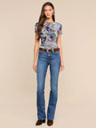 RESSI FITTED TEE IN MIDNIGHT MULTI BESARABIAN PAISLEY