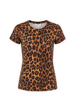 RESSI FITTED TEE IN JAVAN LEOPARD