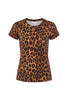 RESSI FITTED TEE IN JAVAN LEOPARD