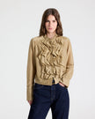 PATTI TOP IN COTTON SILK ORGANZA KELP