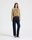 PATTI TOP IN COTTON SILK ORGANZA KELP