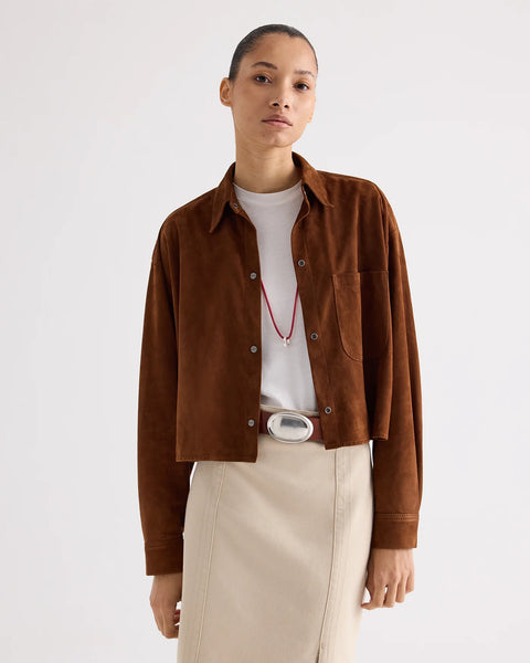 LITTLE BIG JOE SHIRT IN FEATHERWEIGHT SUEDE