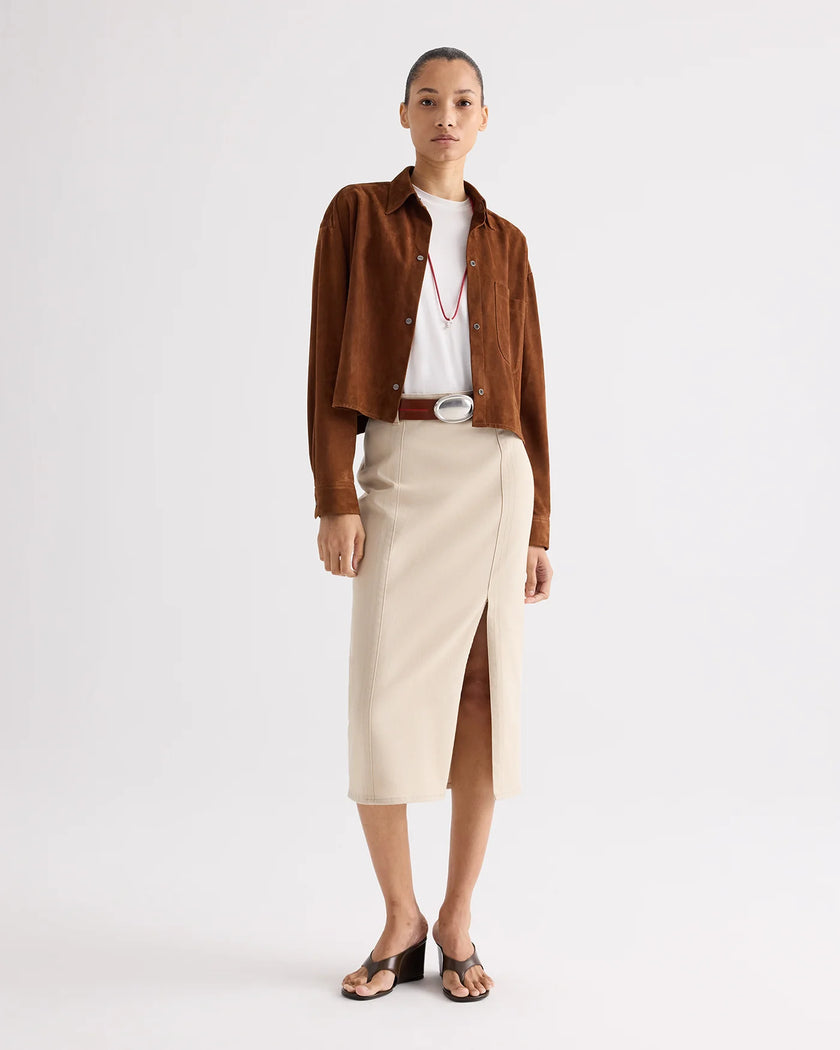 LITTLE BIG JOE SHIRT IN FEATHERWEIGHT SUEDE