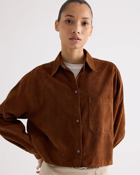 LITTLE BIG JOE SHIRT IN FEATHERWEIGHT SUEDE