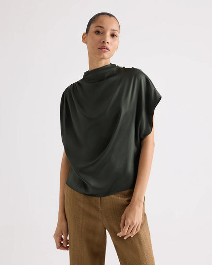 WISH YOU WOULD TOP IN SUPERWASHED SILK