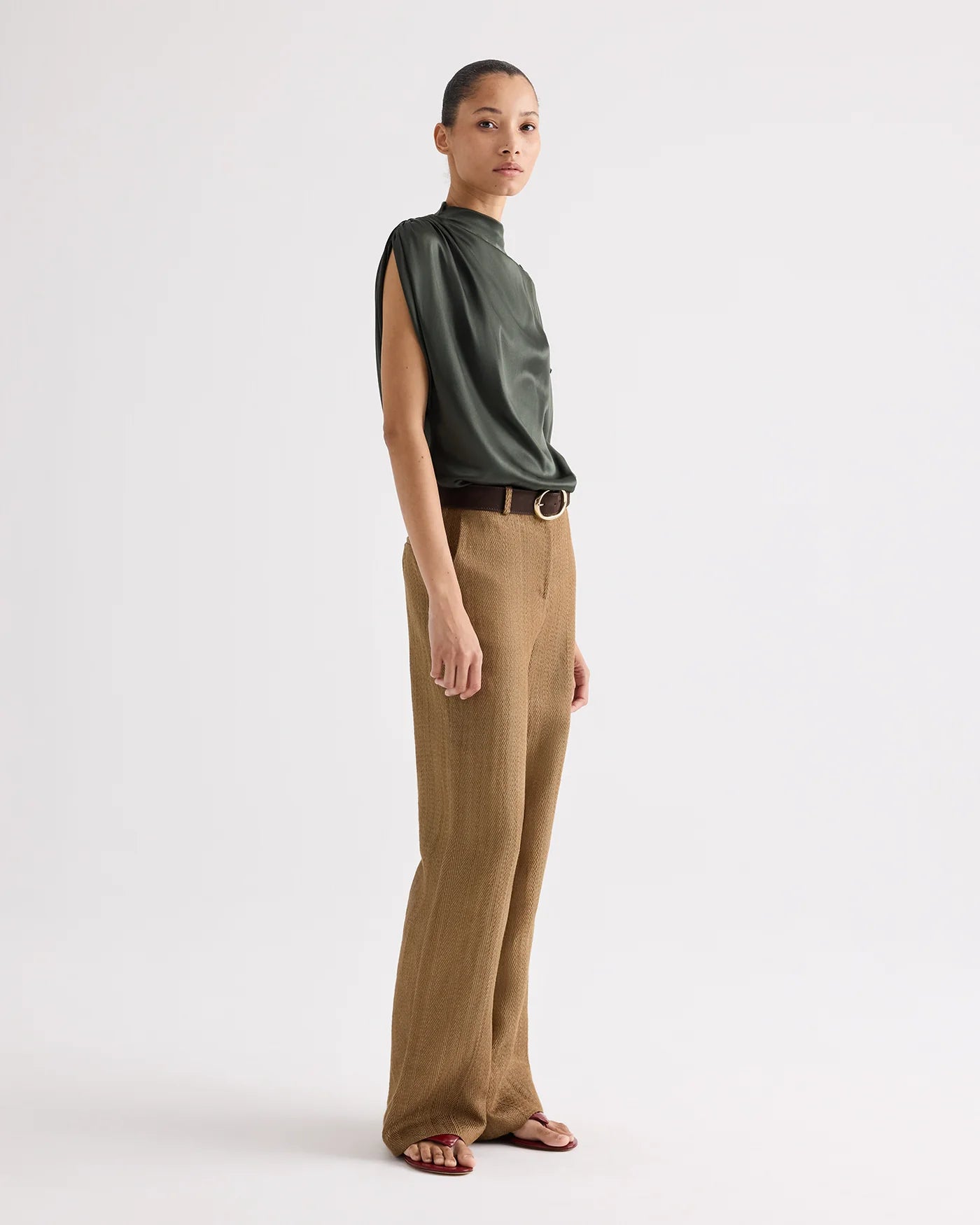 WISH YOU WOULD TOP IN SUPERWASHED SILK