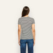 RESSI FITTED TEE IN BLACK AND WHITE STRIPE