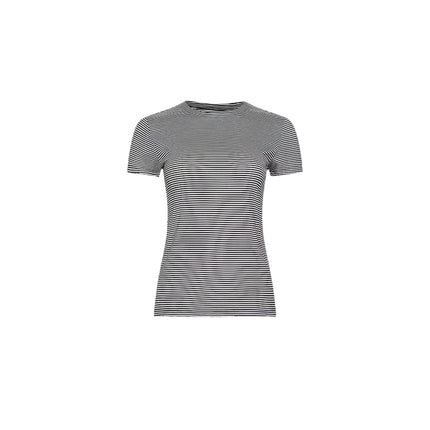 RESSI FITTED TEE IN BLACK AND WHITE STRIPE
