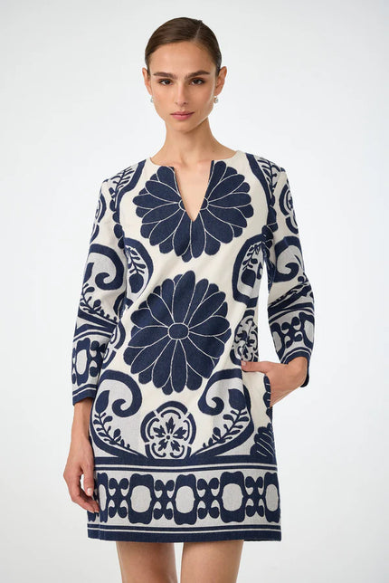 AMY THREE QUARTER SLEEVE DRESS