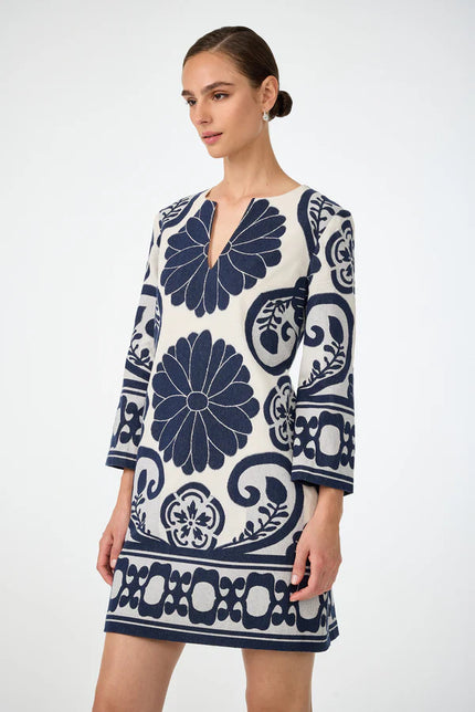 AMY THREE QUARTER SLEEVE DRESS