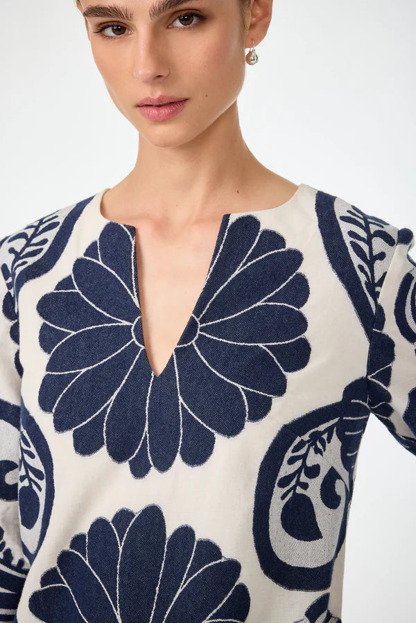 AMY THREE QUARTER SLEEVE DRESS