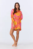 HIGH LOW WOVEN COTTON POPLIN BOYFRIEND SHIRT