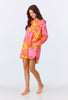 HIGH LOW WOVEN COTTON POPLIN BOYFRIEND SHIRT