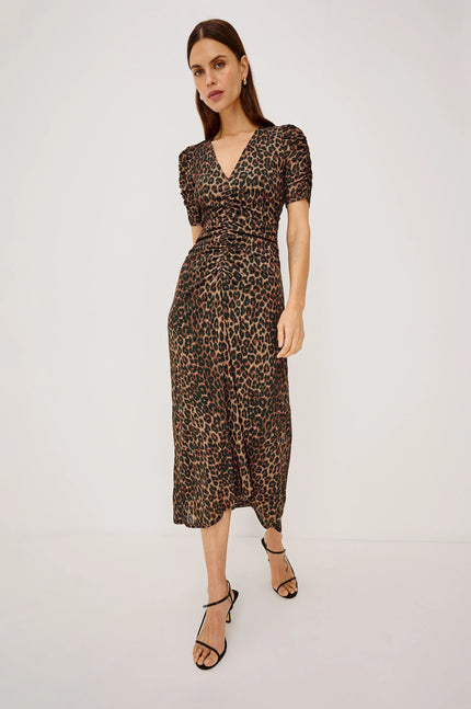 BEACON DRESS IN BROWN NALA