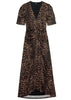BEACON DRESS IN BROWN NALA
