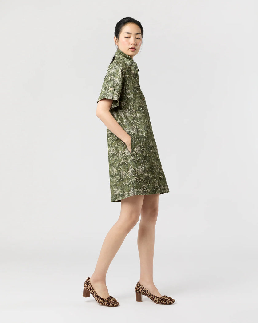 FOREST LIBERTY FABRIC CORD MOLLY DRESS