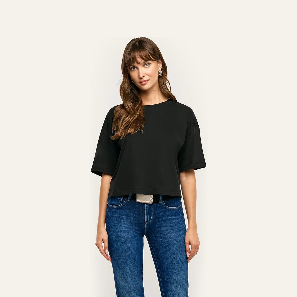 DARIA OVERSIZED CROPPED TEE