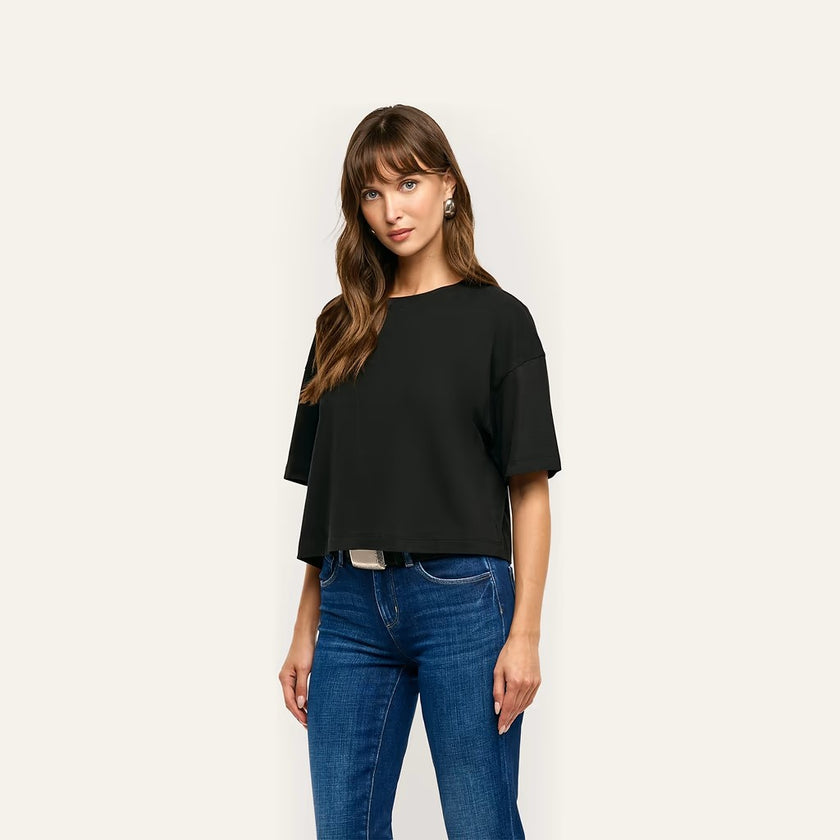 DARIA OVERSIZED CROPPED TEE