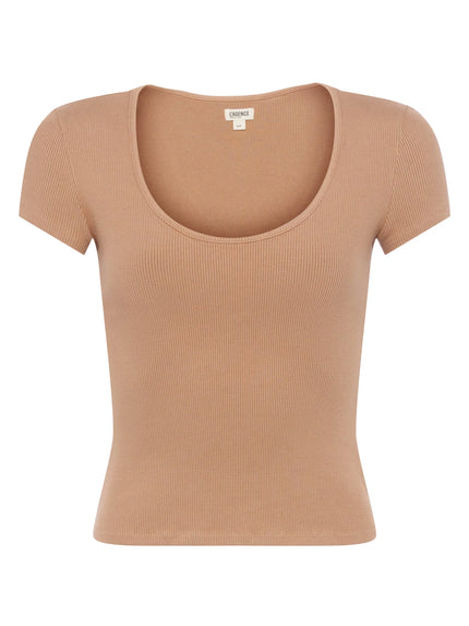 BRYNLEE SCOOPNECK TEE