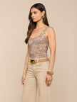 KALEA MESH BODYSUIT IN VALENCIA LEOPARD