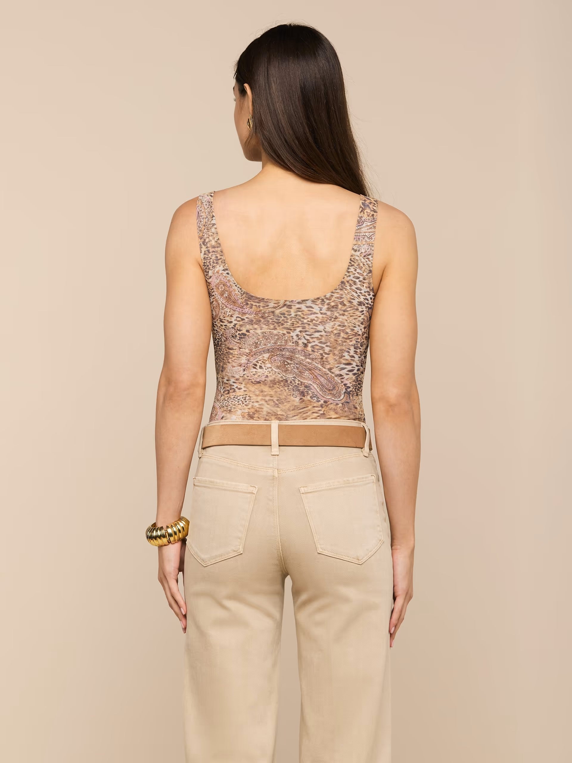 KALEA MESH BODYSUIT IN VALENCIA LEOPARD