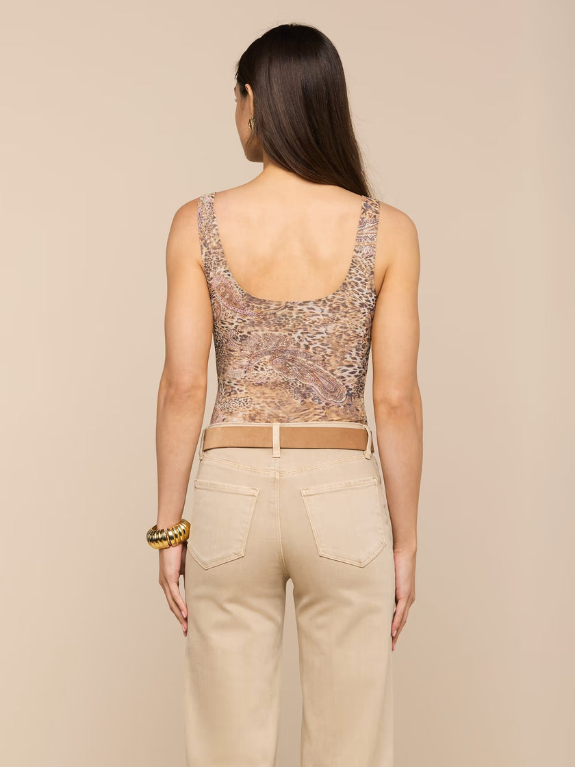KALEA MESH BODYSUIT IN VALENCIA LEOPARD