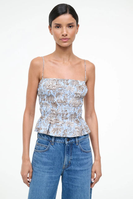AYLA TOP SKY TOILE