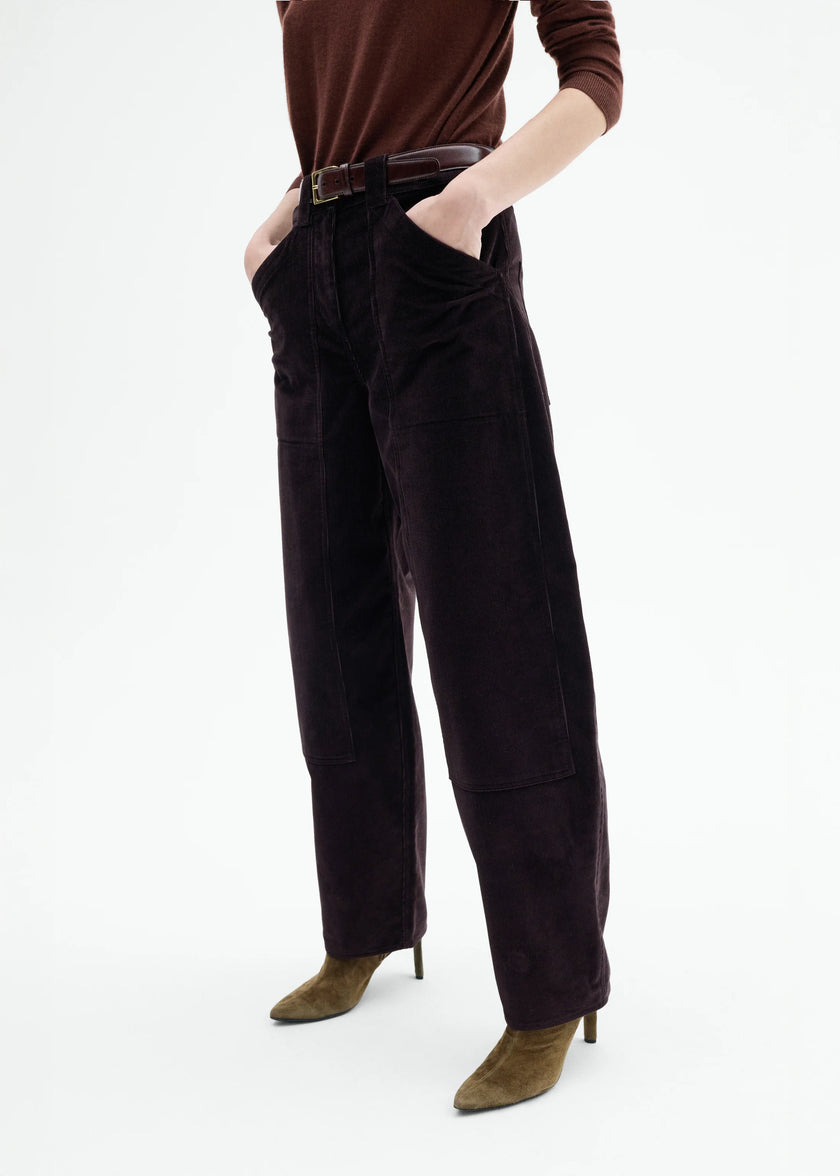 CORDUROY BARREL PANT