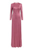 AURORA METALLIC KNIT GOWN