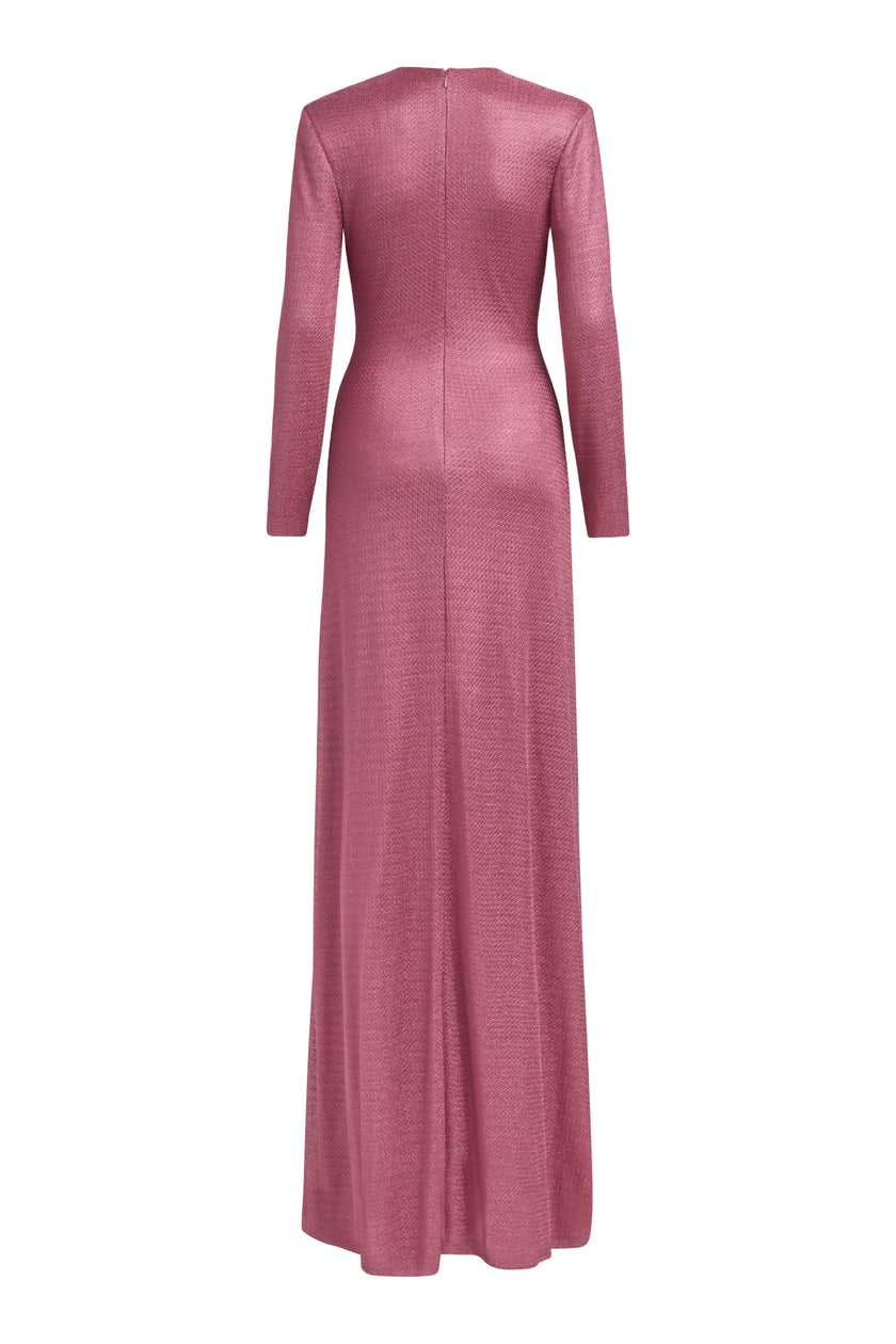 AURORA METALLIC KNIT GOWN