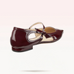 LUITA FLAT CHERRY LACQUER