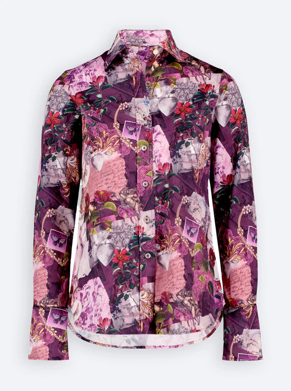 PRISCILLA LONG SLEEVE WOVEN SHIRT