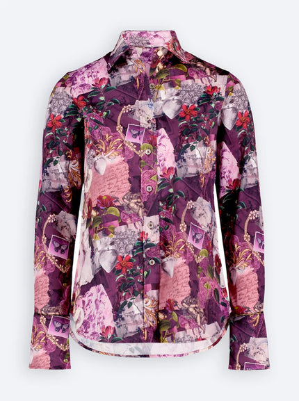PRISCILLA LONG SLEEVE WOVEN SHIRT