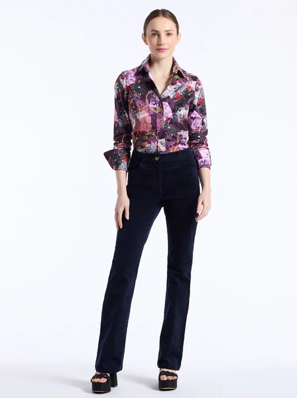 PRISCILLA LONG SLEEVE WOVEN SHIRT