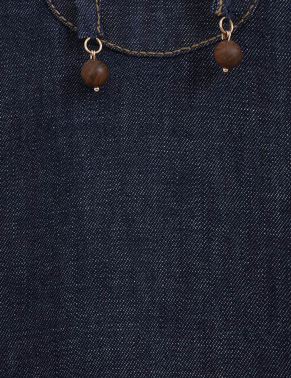 RHIANNON FRINGE DENIM MINI
