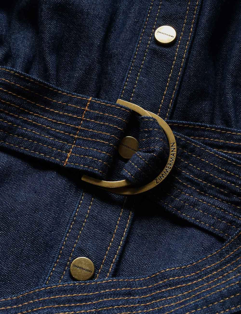 DENIM MIDI DRESS