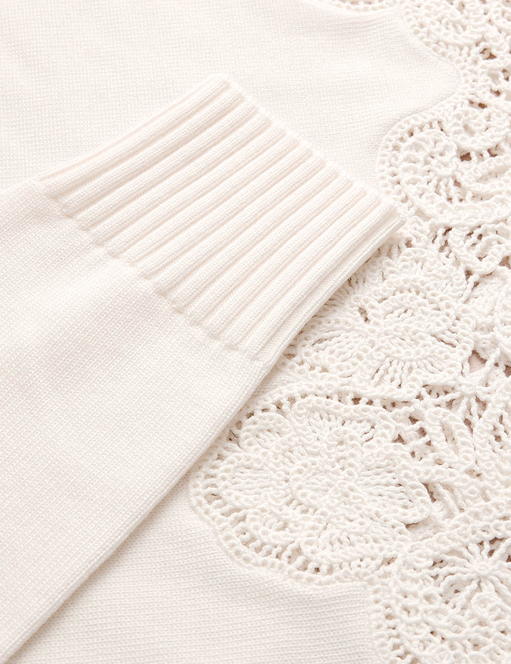 VALIANT MERINO LACE SWEATER