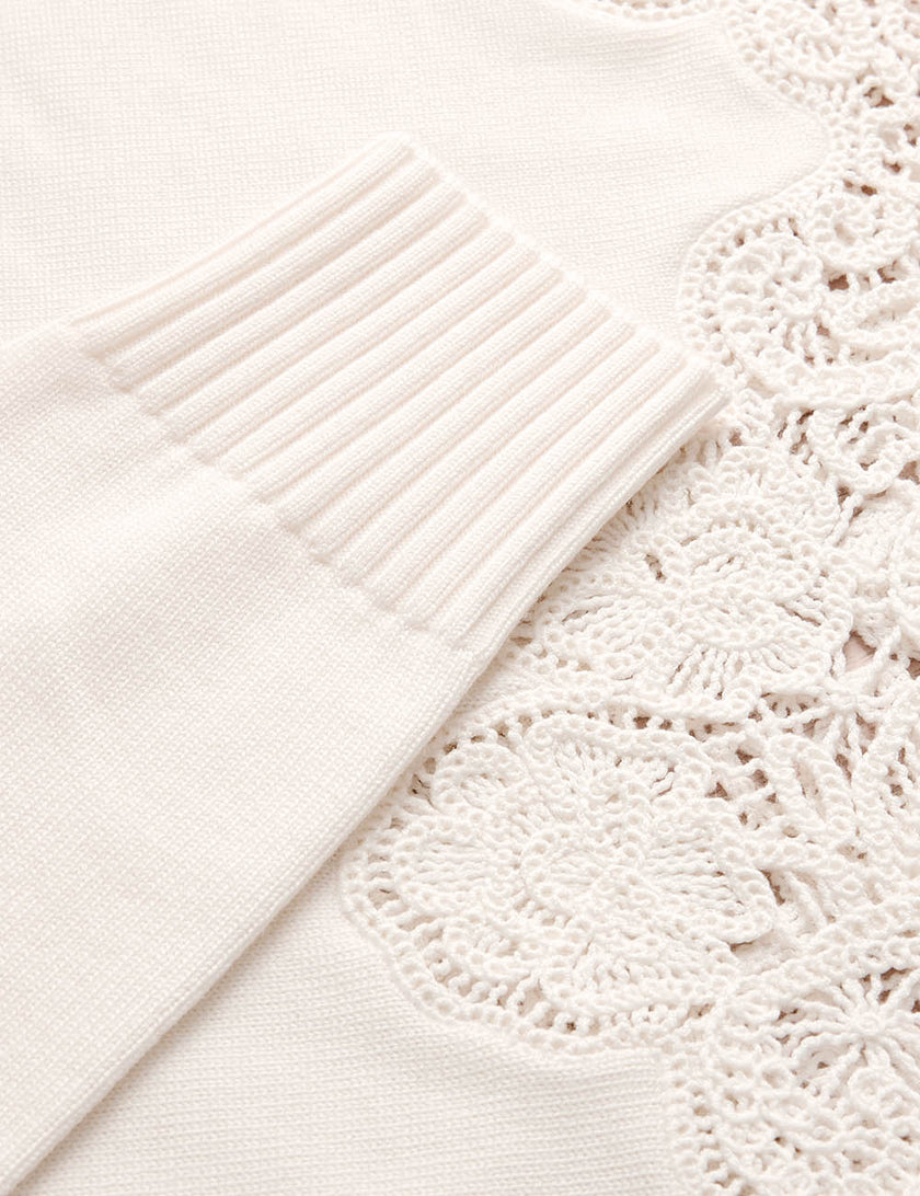 VALIANT MERINO LACE SWEATER