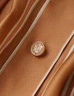 EMBLEM TUCK MINI DRESS