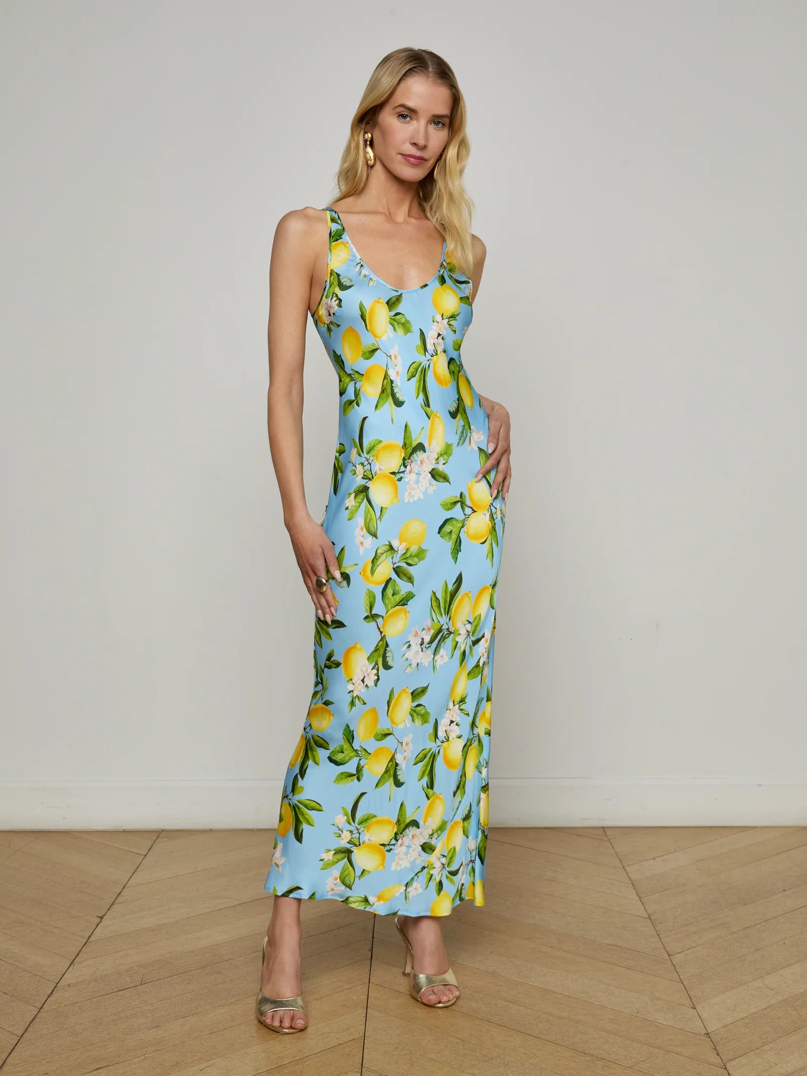 AKIYA SATIN MAXI DRESS