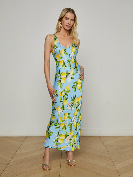 AKIYA SATIN MAXI DRESS